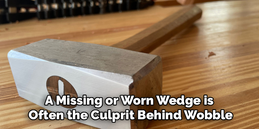 A Missing or Worn Wedge is
Often the Culprit Behind Wobble
