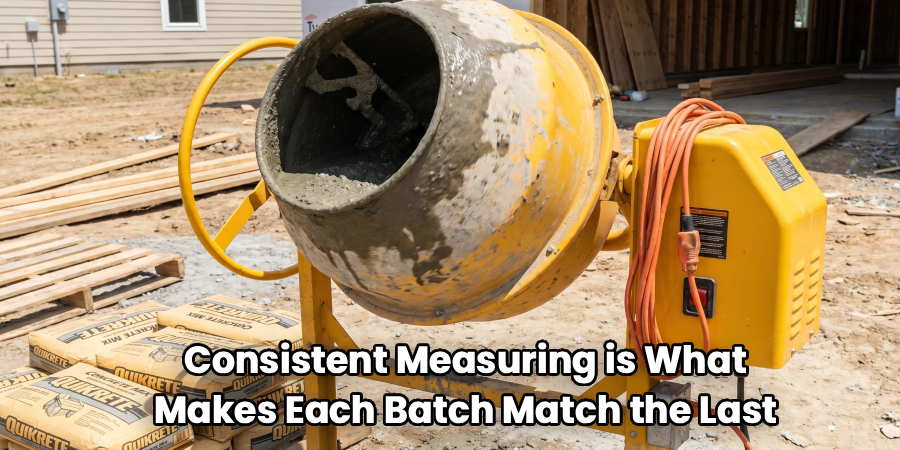 Consistent Measuring is What
Makes Each Batch Match the Last