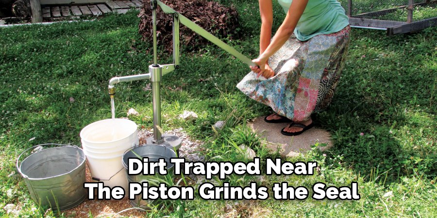 Dirt Trapped Near
The Piston Grinds the Seal