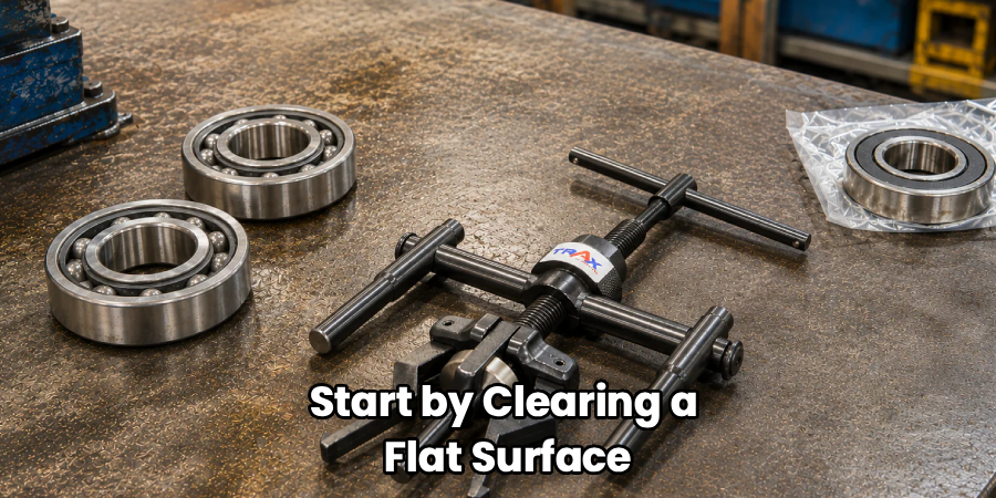 Start by Clearing a
Flat Surface