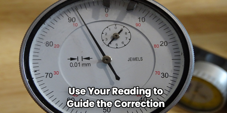 Use Your Reading to
Guide the Correction