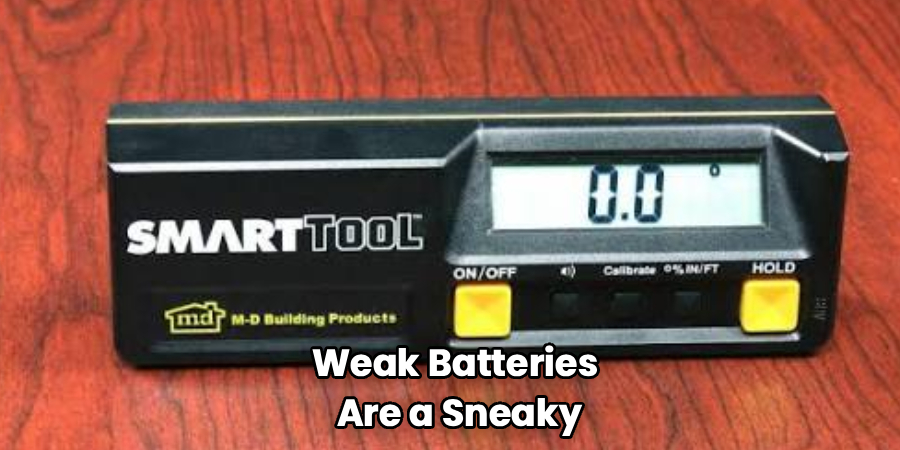 Weak Batteries
Are a Sneaky