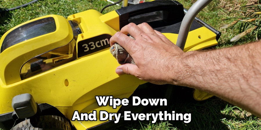 Wipe Down and Dry Everything